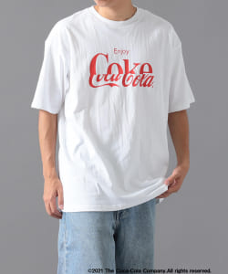 BEAMS / Coca-Cola LOGO Tシャツ