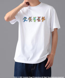 BEAMS / Grateful Dead Check Bear Tシャツ
