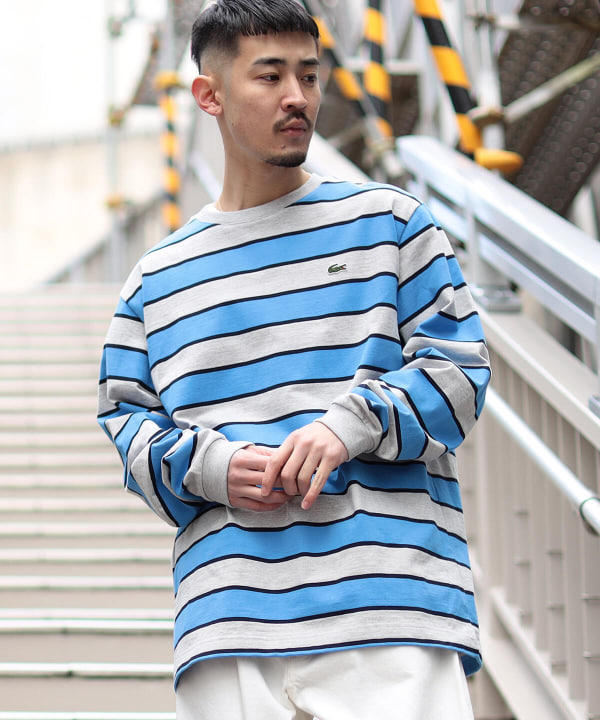 BEAMS（ビームス）LACOSTE for BEAMS / 別注 Border Long Sleeve T 