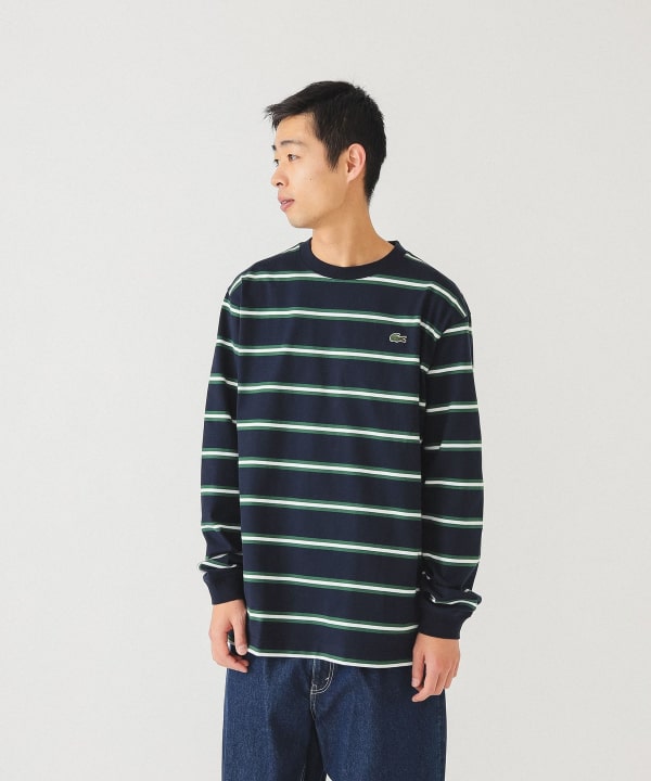 BEAMS（ビームス）LACOSTE for BEAMS / 別注 ボーダー ロングスリーブ 