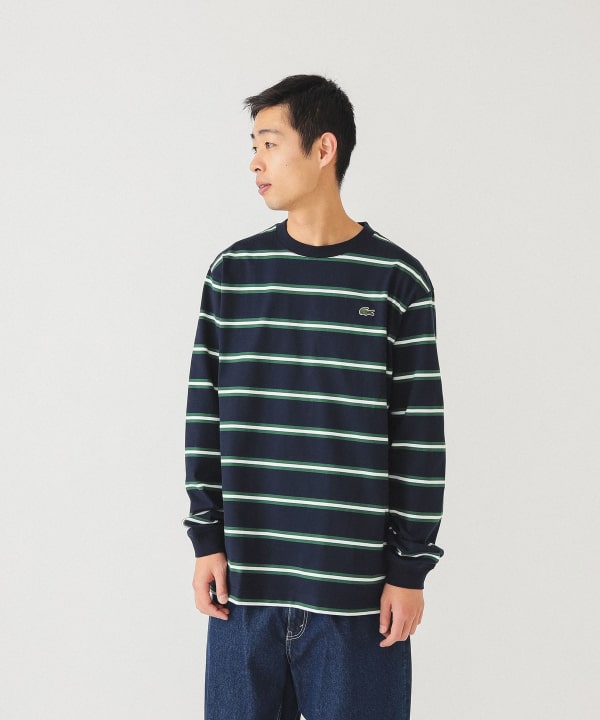 BEAMS（ビームス）LACOSTE for BEAMS / 別注 ボーダー ロングスリーブ