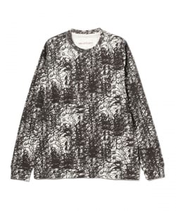 ▲GENTLE FULLNESS / Recycled cotton LS Tee Oatmeal Lucas Dillon Illusion