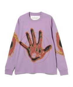 ▲GENTLE FULLNESS / Recycled Cotton LS Tee Purple Hand