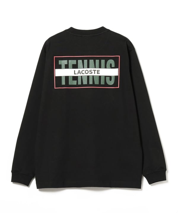BEAMS LACOSTE for BEAMS / Special order TENNIS LOGO long sleeve T 