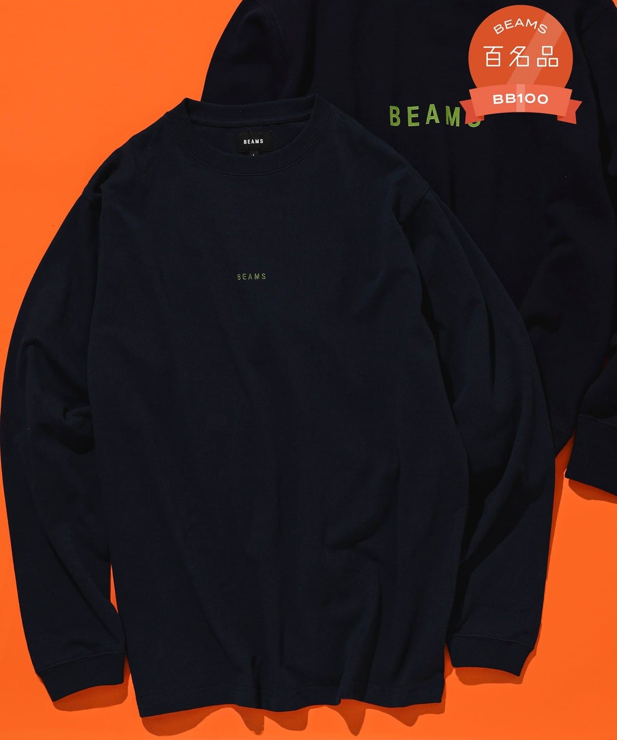 BEAMS BEAMS / Mini logo crew neck T-shirt (T-shirt/cut and sew T 