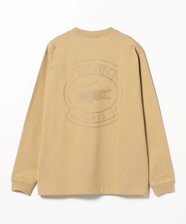 BEAMS（ビームス）LACOSTE for BEAMS / 別注 ロゴ ロングスリーブ T 