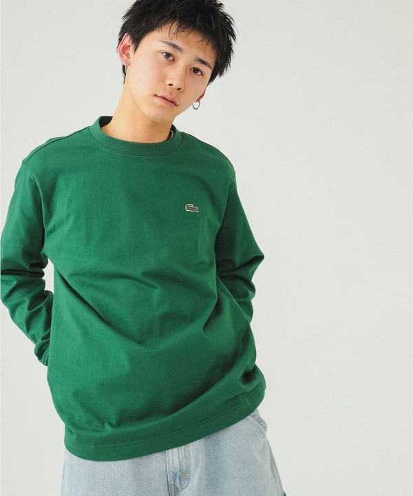 BEAMS（ビームス）LACOSTE for BEAMS / 別注 ロゴ ロングスリーブ T 