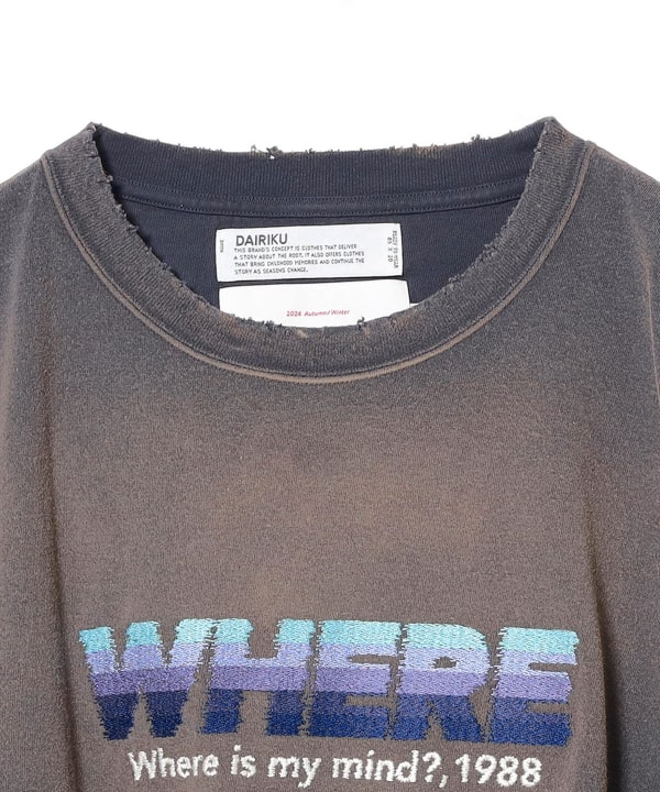 BEAMS（ビームス）DAIRIKU / ”WHERE” Vintage Theme Tee（T