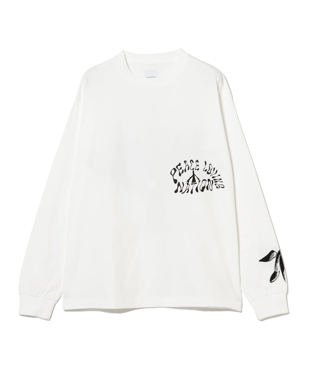 SASQUATCHFABRIX. サスクワッチファブリックス / L/S T-SHIRT "PEACE LOVING NATION" Tシャツ・カットソー MEN WHITE XL SASQUATCHFABRIX. サスクワッチファブリックス / L/S T-SHIRT "PEACE LOVING NATION" Tシャツ・カットソー MEN WHITE XL