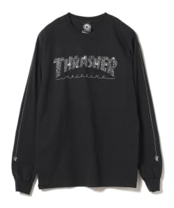 ▲THRASHER / ロゴ プリント ロングスリーブ Tシャツ