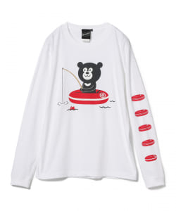 BEAMS T / Fishing Bear Long Sleeve Tee