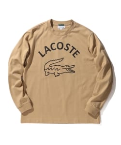 ▲LACOSTE × BEAMS / 別注 ビッグ ワニ ロングスリーブ Tシャツ