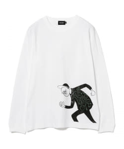 ▲BEAMS / Yusuke Hanai プリント ロングスリーブ Tシャツ