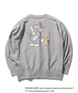 ▲Champion × BEAMS / 別注 TOM AND JERRY ロングスリーブ カットソー