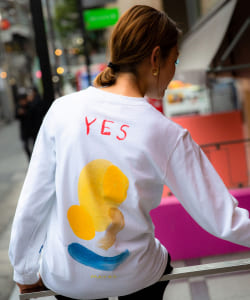 MAYUMI YAMASE × BEAMS T / YES/NO LONG SLEEVE TEE