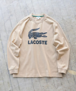 ▲LACOSTE × BEAMS / 別注 ビッグワニプリント ロングスリーブ Tシャツ 20FW
