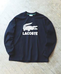 ▲LACOSTE × BEAMS / 別注 ビッグワニプリント ロングスリーブ Tシャツ 20FW