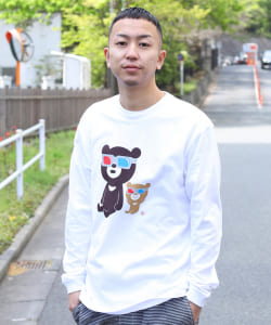 ▲The Wonderful! design works. / 3D BEAR ロングスリーブ Tシャツ