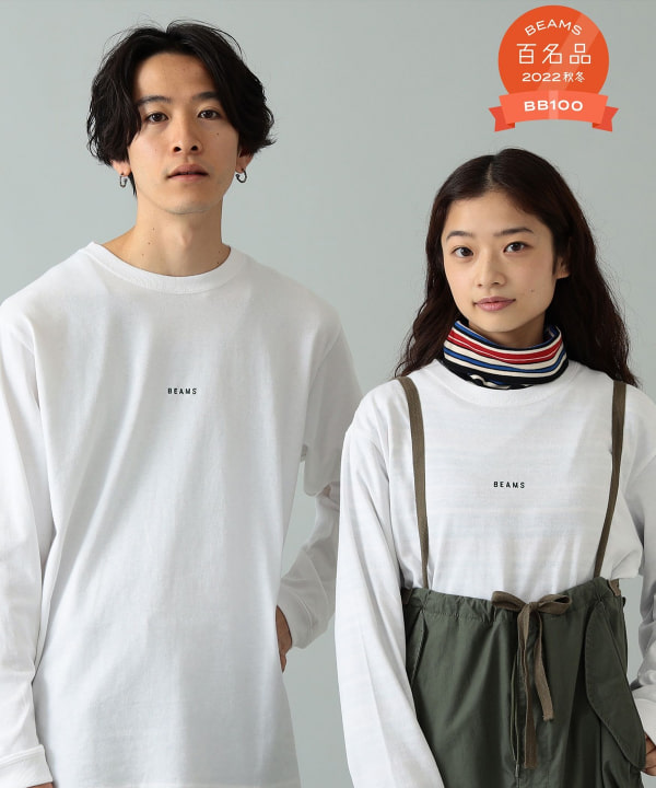 BEAMS（ビームス）BEAMS / ミニロゴ ロングスリーブ Tシャツ（T