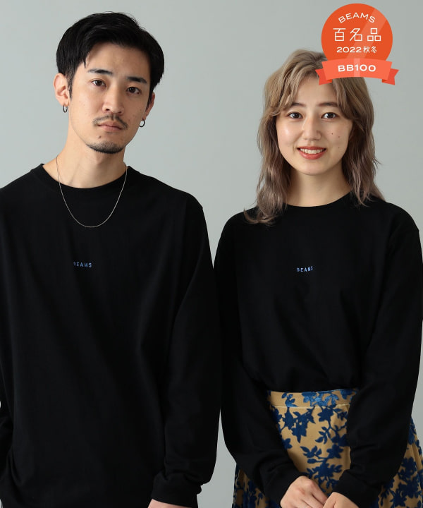 BEAMS（ビームス）BEAMS / ミニロゴ ロングスリーブ Tシャツ（Tシャツ