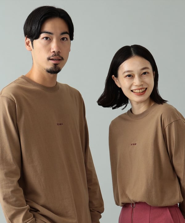 BEAMS（ビームス）BEAMS / ミニロゴ ロングスリーブ Tシャツ（Tシャツ