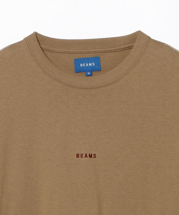 BEAMS BEAMS Logo Long Sleeve T-Shirt (T-shirts, Cut and Sewn