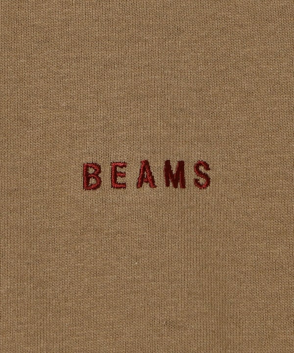BEAMS BEAMS Logo Long Sleeve T-Shirt (T-shirts, Cut and Sewn