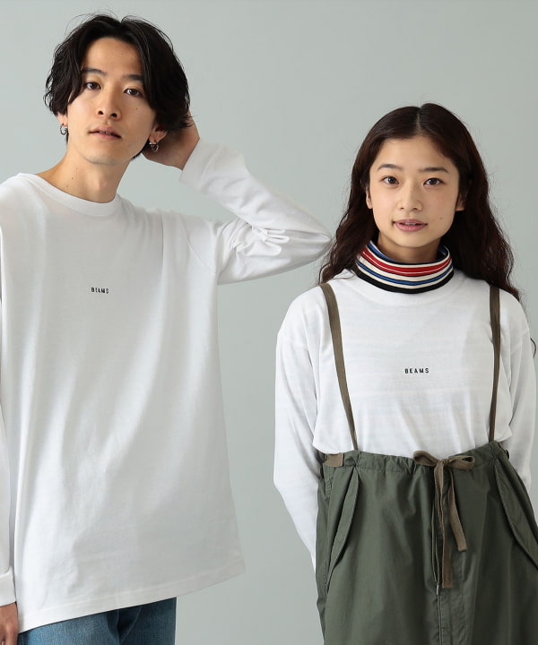 BEAMS（ビームス）BEAMS / ミニロゴ ロングスリーブ Tシャツ（Tシャツ