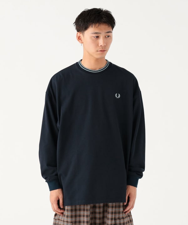 FREDPERRY BEAMS ティップライン ロングスリーブ Tシャツ FREDPERRY BEAMS ティップライン ロングスリーブ Tシャツ