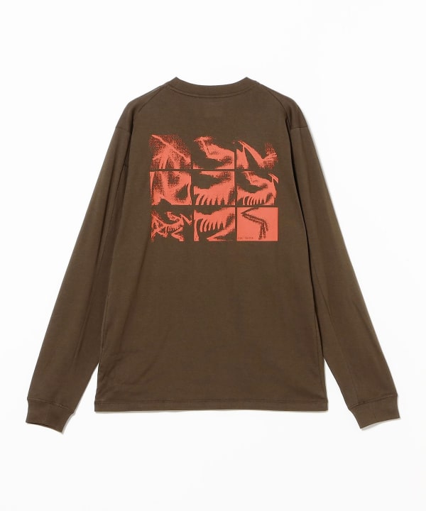 ARC'TERYX 葉柄プリント トレーナー BEAMS（ビームス）ARC'TERYX / Kragg SL Cotton Bird Tile LS（Tシャツ