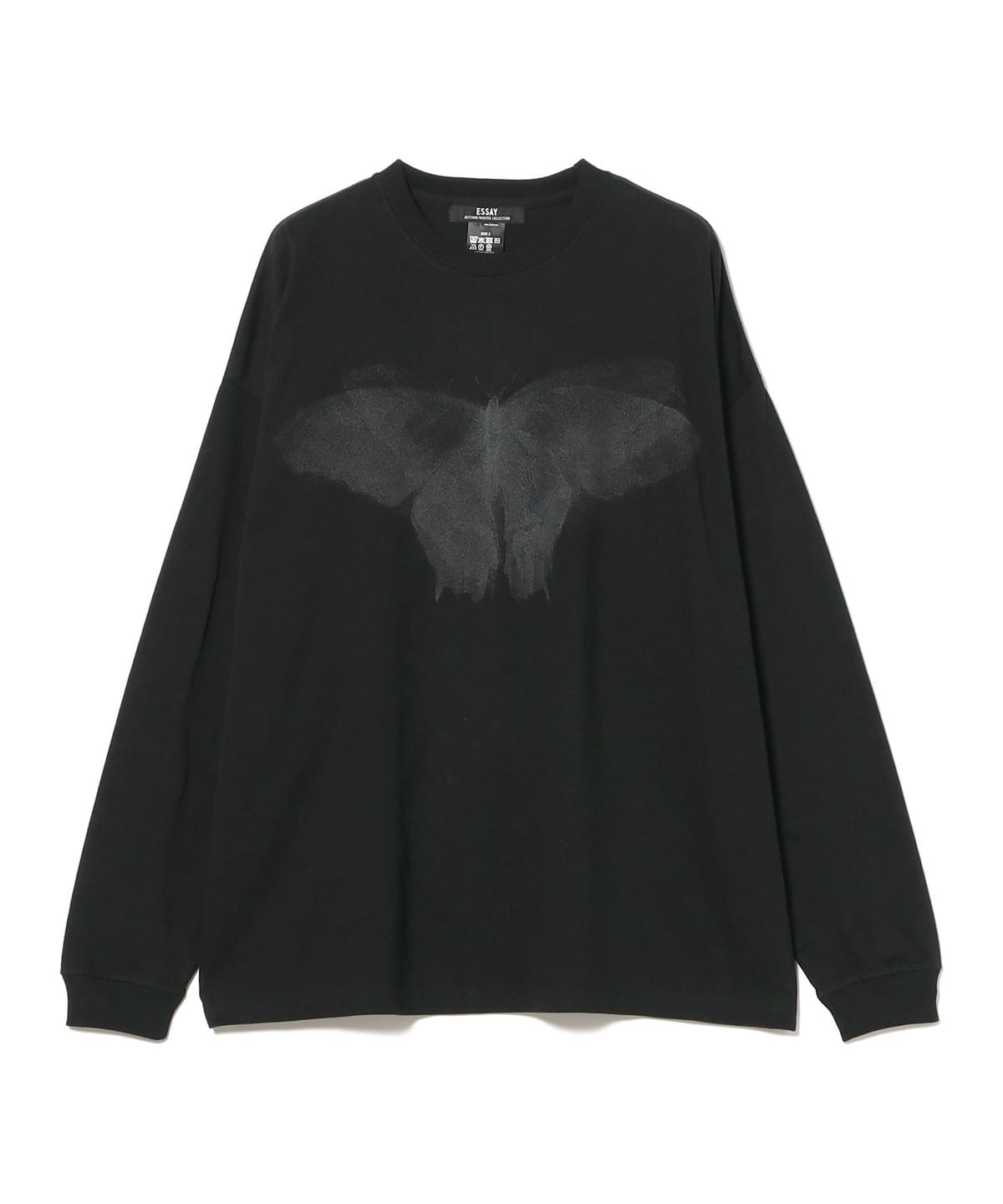 ESSAY エッセイ / Oversize Long T-shirt Tシャツ・カットソー MEN BUTTERFLY 3 ESSAY エッセイ / Oversize Long T-shirt Tシャツ・カットソー MEN BUTTERFLY 3