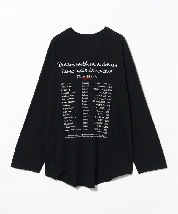 【国内買付】DAIRIKU THE BAT ツアー ロゴ ラグランTシャツ BEAMS（ビームス）DAIRIKU / THE BAT Tour Raglan Tee（Tシャツ