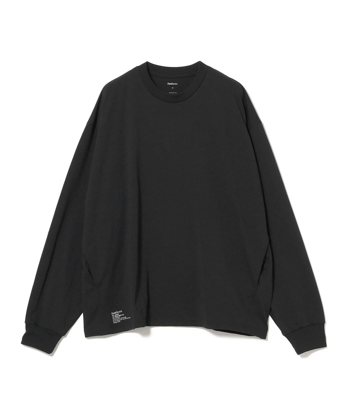 FreshService フレッシュサービス / DRY JERSEY LONG SLEEVE CREW NECK TEE Tシャツ・カットソー MEN BLACK M FreshService フレッシュサービス / DRY JERSEY LONG SLEEVE CREW NECK TEE Tシャツ・カットソー MEN BLACK M