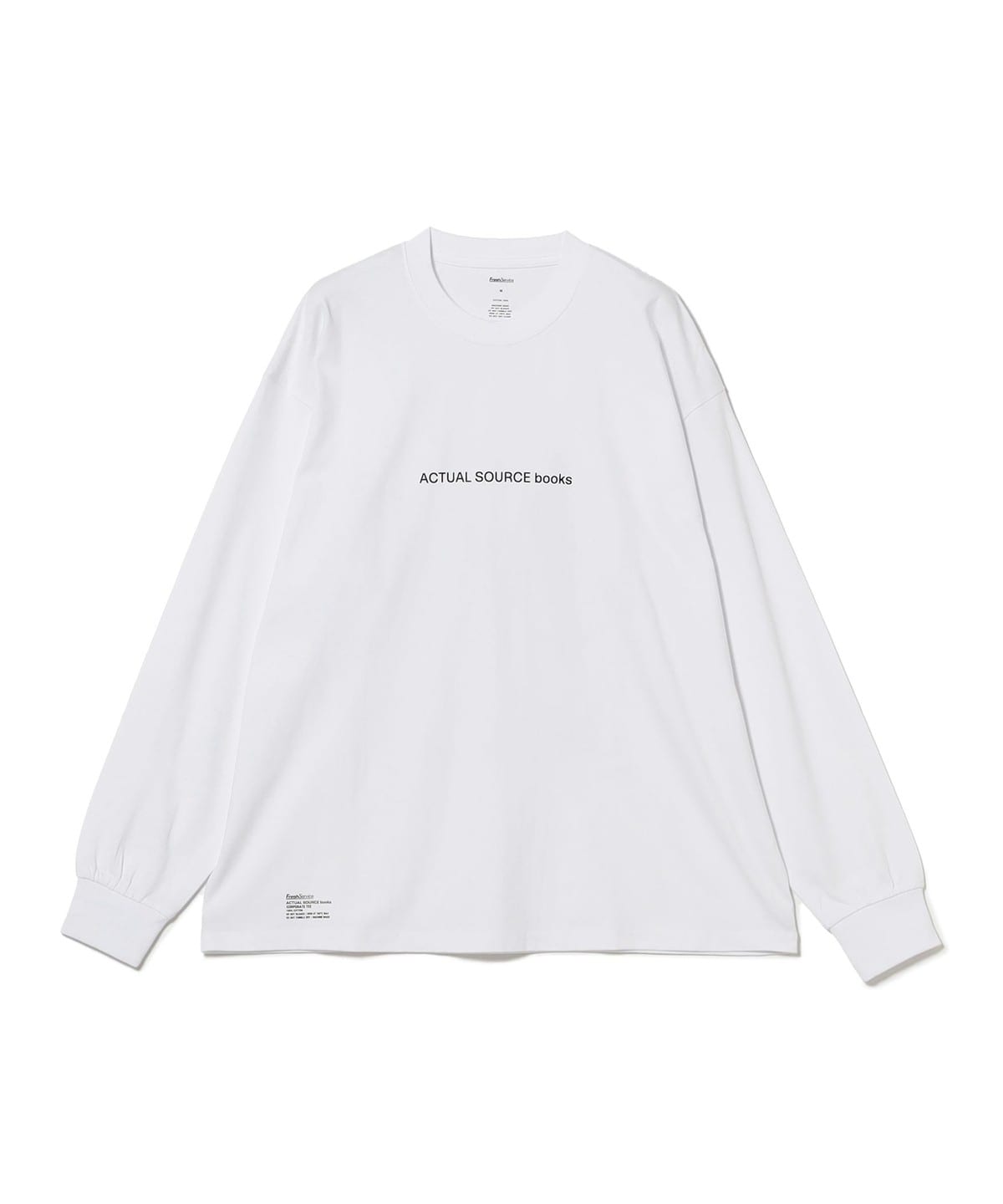 トップス actual source CORPORATE PRINTED L/S TEE Actual Source x FreshService 
