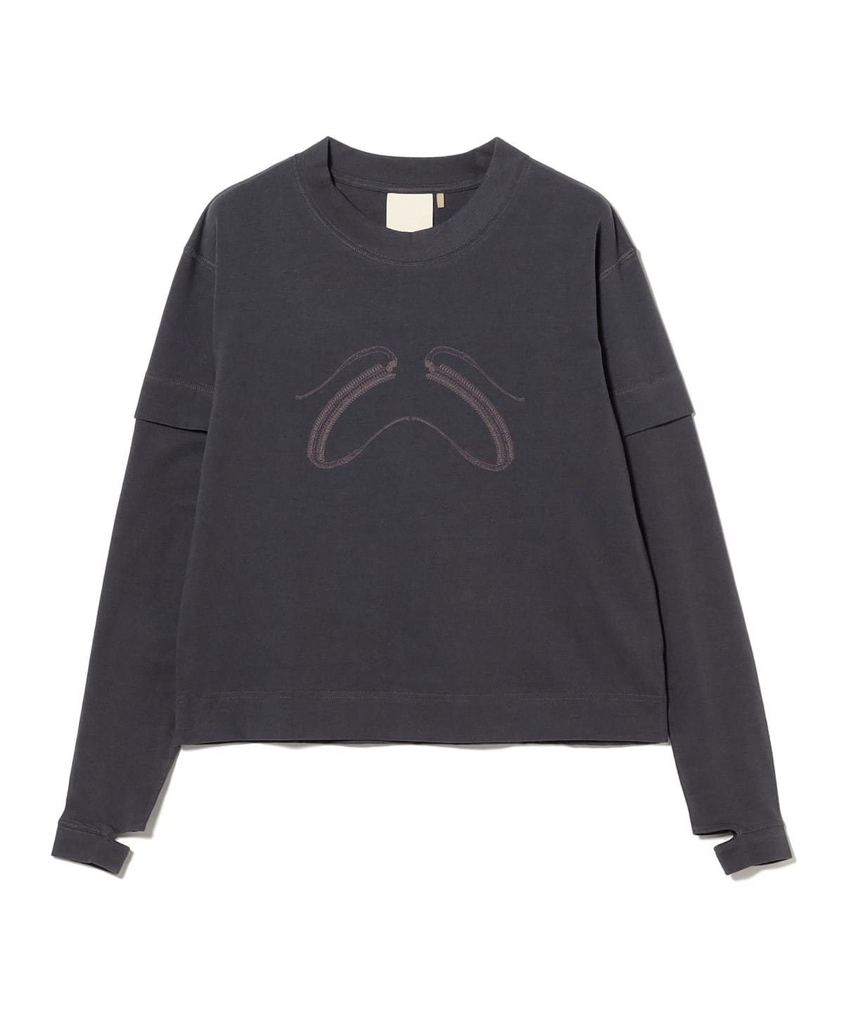 JIAN YE / 25 LS TEE (×Jinjinneedle) Tシャツ・カットソー MEN CHARCOAL L JIAN YE / 25 LS TEE (×Jinjinneedle) Tシャツ・カットソー MEN CHARCOAL L