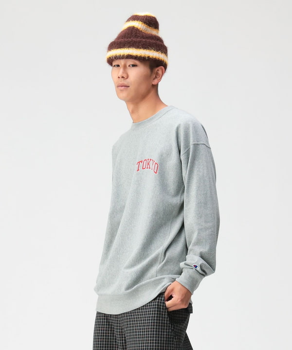 [Special order] Champion / Reverse Weave® City Long Sleeve T-Shirt Model: 179cm Size: L
