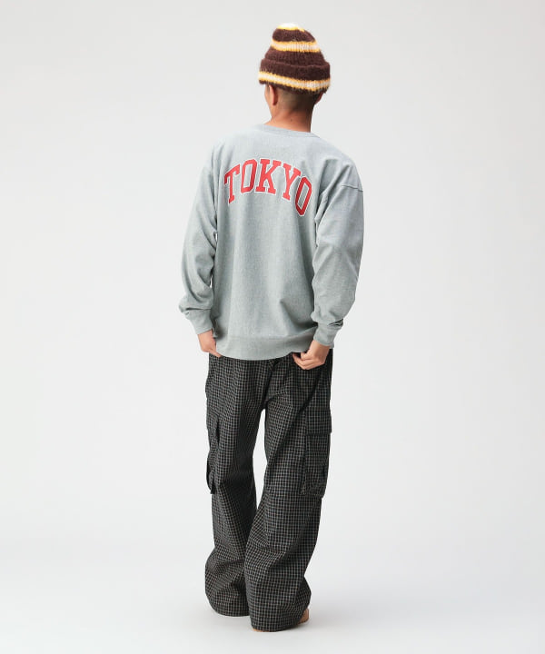 [Special order] Champion / Reverse Weave® City Long Sleeve T-Shirt Model: 179cm Size: L