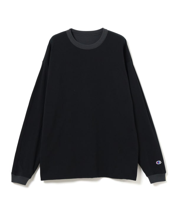 【+10%ポイントUP】【別注】Champion / リバーシブル ロングスリーブ Tシャツ
