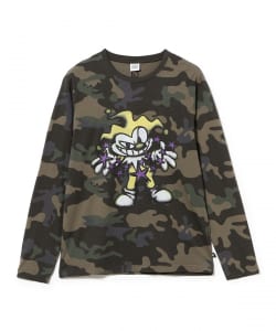 PIGSTY / CAMO LONG SLEEVE T-SHIRT