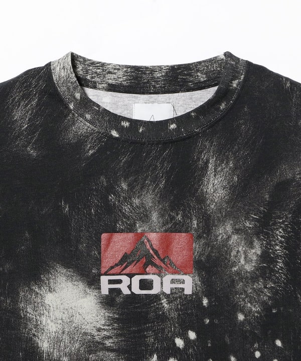 ROA / Fuzzy Print Long Sleeve T-Shirt