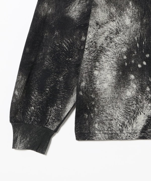 ROA / Fuzzy Print Long Sleeve T-Shirt