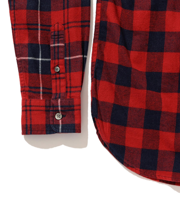 BEAMS [BEAMS] BEAMS / Indigo check switching mini regular shirt