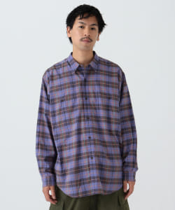 ▲BEAMS / イージーフィット ブライトカラーチェック ミニレギュラーシャツ