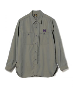 ￥NEEDLES  / WORK SHIRT - R/W GABADINE TWILL