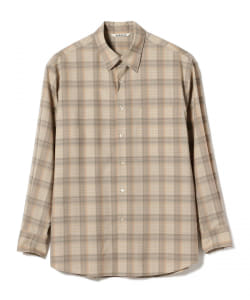 AURALEE / Super Light Wool Check Shirts