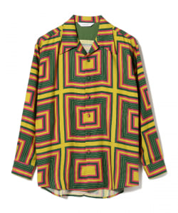 SASQUATCHFABRIX. / Rasta Scarf Check Open Collar Shirt
