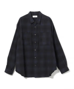 WELLDER / Flannel Regular Collar Shirt