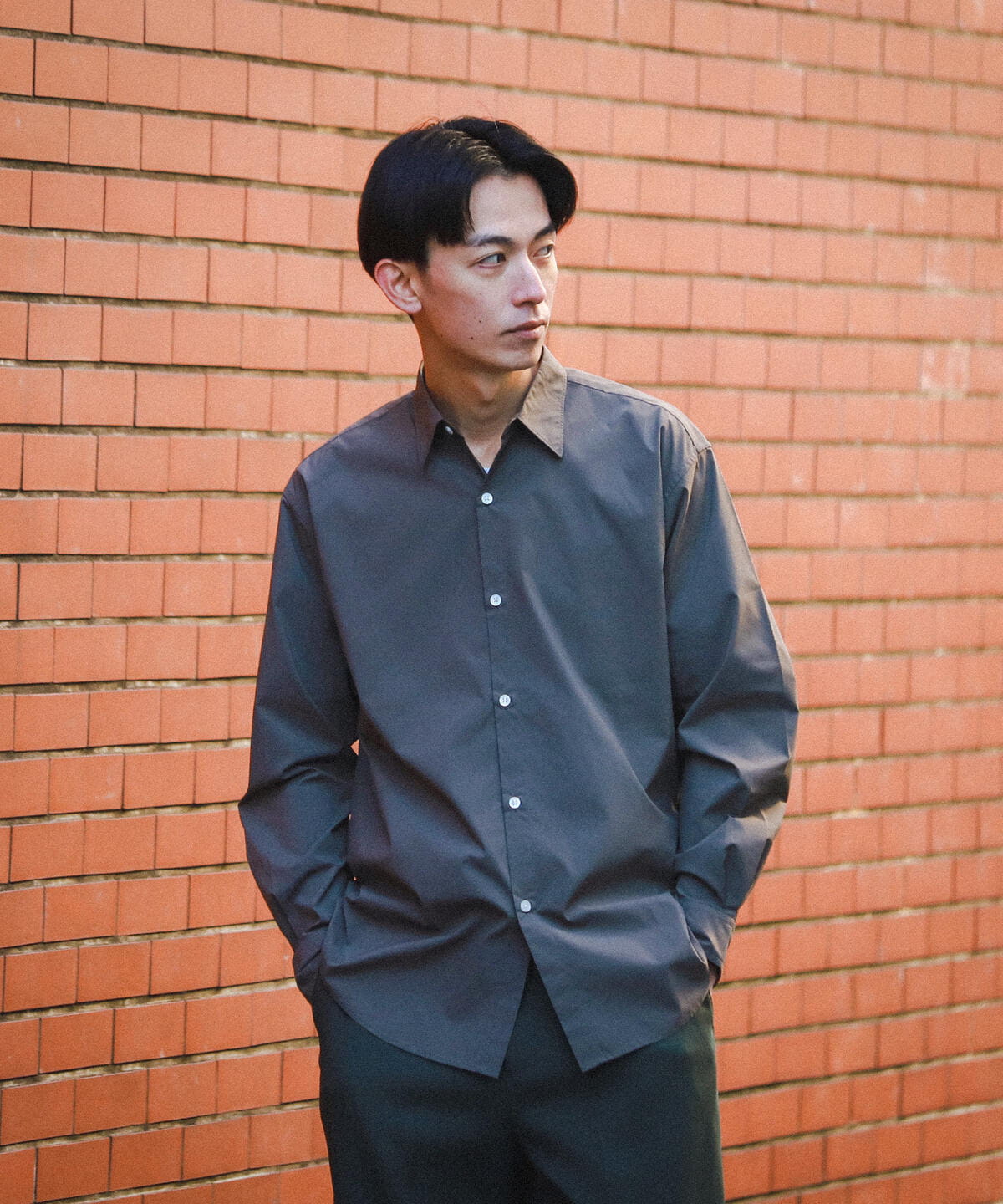BEAMS JAPAN 22AW ミニレギュラー チェック ルーズシャツ M BEAMS JAPAN（ビームス ジャパン）オープンカラー コーデュロイ
