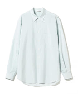▲AURALEE / FINX POLYESTER STRIPE SHIRT