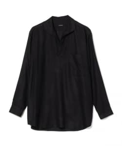 ▲COMOLI / シルクネル スキッパー シャツ